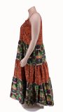 Plus Size Print Sleeveless Maxi Dress GCYF-9319