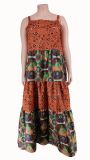 Plus Size Print Sleeveless Maxi Dress GCYF-9319