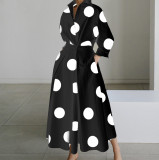 Fashion Long Sleeve Printed Dress GSZE-ST23129