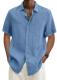 Plus Size Men's Fashion Solid Color Shirt GSZE-ST22092