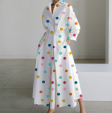 Fashion Long Sleeve Printed Dress GSZE-ST23129