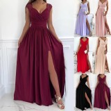 Sleeveless Lace Backless Maxi Dress GSZE-1996