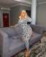 Leopard Print Two Piece Pant Set YWXS-K25L1491