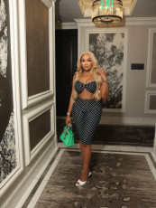Polka Dot Print Sling Two Piece Pants Set YWXS-K25L1219
