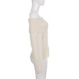 One Shoulder Knits Sweater GWEN-JMIC43926