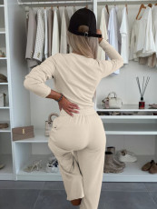 Solid Color Two Piece Pants Set ZDF-33503