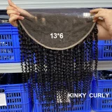 Transparent Lace Human Hair Frontal Closure Wigs JFDX-30481