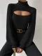 Hollow Out Long Sleeve Sweater GZYF-1019