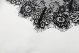 Lace Contrast Color Patchwork Mini Dress XEF-K25D82372