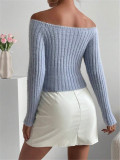 Off Shoulder Knits Tops GZYF-1112