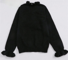 Ruffles V Neck Knits Sweater GZYF-1067