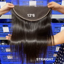 Transparent Lace Human Hair Frontal Closure Wigs JFDX-30481
