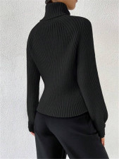 High Collar Knits Pullover Sweater GZYF-1023