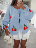 Casual Cardigan Tie Up Sweater Coats GZYF-1151
