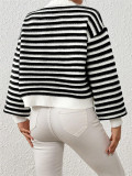 Stripe Color Block Cardigan Sweater GZYF-1167