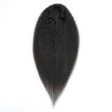 Human Hair Kinky Straight Drawstring Ponytail Hair JKLS-28983