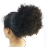 Human Hair Fro Curly Drawstring Ponytail Wigs JKLS-59778