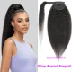 Human Hair Wrap Around Ponytail Kinky Straight Wigs JKLS-54909