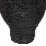 Human Hair Kinky Straight Drawstring Ponytail Hair JKLS-28983