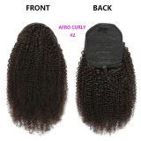 Human Hair Afro curly Drawstring Ponytail Hair Wigs JKLS-40004