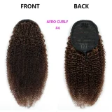 Human Hair Afro curly Drawstring Ponytail Hair Wigs JKLS-40004
