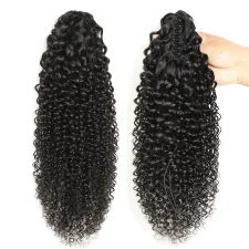 Human Hair Clip-On Ponytail Wig JKLS-55547