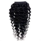 Human Hair Wrap Around Ponytail Deep Wave JKLS-50600
