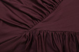Hollow Out Ruched Maxi Dress GSLF-K25D80985
