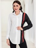 Color Block Print Shirt SHMF-6133