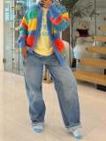 Colorful Knits Loose Coats TR-1351