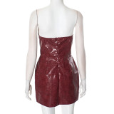 Sexy Fashion Wrap Chest Mini Dress GSBD-D24DS680