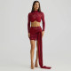 Sexy Lace Long Sleeve Top Short Skirt Suit GSBD-D25ST402