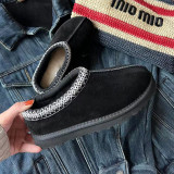 Ethnic Style Flat Fur Shoes GDMX-3200