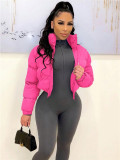 Solid Color Long Sleeve Short Cotton Jacket SH-390799