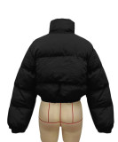 Solid Color Long Sleeve Short Cotton Jacket SH-390799