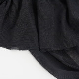 Solid Color Wrap Chest Mini Dress GAXB-A426BS