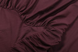 Solid Color Long Sleeve Ruched Mini Dress DLSF-K25D85398