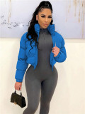 Solid Color Long Sleeve Short Cotton Jacket SH-390799