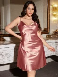 Plus Size Sexy Print Homewear Pajamas Dress  GDNL-L97011