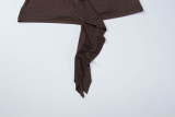 Fashion Patchwork Solid Color Sling Tops GLAG-T5A20381F