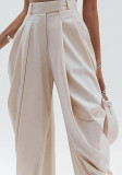 Solid Color Flower Bud Ninth Pant GXHF-M80802-B