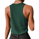 Casual Solid Color Tank Tops GYOU-CX211220