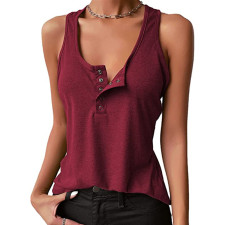 Casual Solid Color Tank Tops GYOU-CX211220