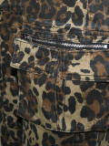Print Multi-pockets Loose Casual Pants SH-391446