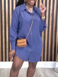 Long Sleeve Solid Color Shirt ZDF-31350