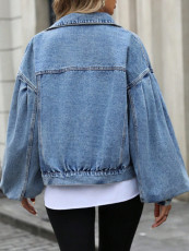 Loose Long Sleeve Denim Jackets Coats GYXN-20221