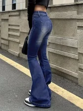 Retro Low Rise Flare Jeans GXJF-240606