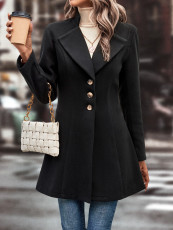 Solid Color Lapel Neck Coats GYXN-72231
