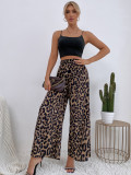 Leopard Print Loose Wide Leg Pants GYXN-52393