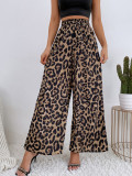 Leopard Print Loose Wide Leg Pants GYXN-52393